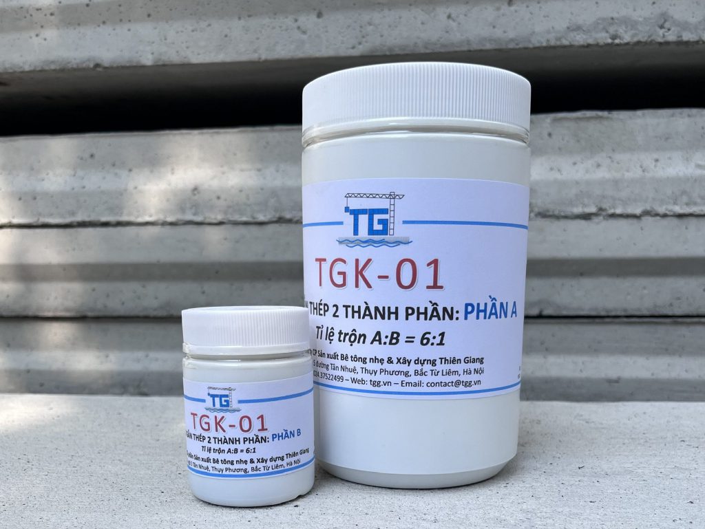 Keo gắn thép và nối thép – TGK-01 Keo gắn thép và nối thép – TGK-01